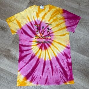 Colorful Tie-Dye “Jammin” Nassau Bahamas Graphic Tee – Size Small